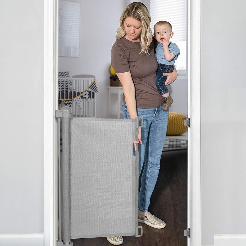 COPY - COPY - Retractable Baby Gate, Extra Wide Safety Kids or Pets Gate, 33” T…